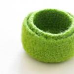 Green Felted Bowl - Bright Colors - Cozy Gift -..