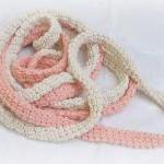 Skinny Scarf - Crochet Necklace - Lollipop Colors..