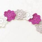 Crochet Flowers Coasters / Garland Or..