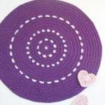Purple Shiny Placemat - Doily Series - Cotton