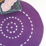 Purple Shiny Placemat - Doily Series - Cotton