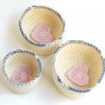 Nested Bowls - Cotton And Wool Family - Creamy..