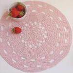 Dust Pink Placemat - Doily Series - Cotton