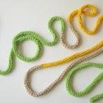 Crochet Skinny Scarf - Extra Long Necklace -..
