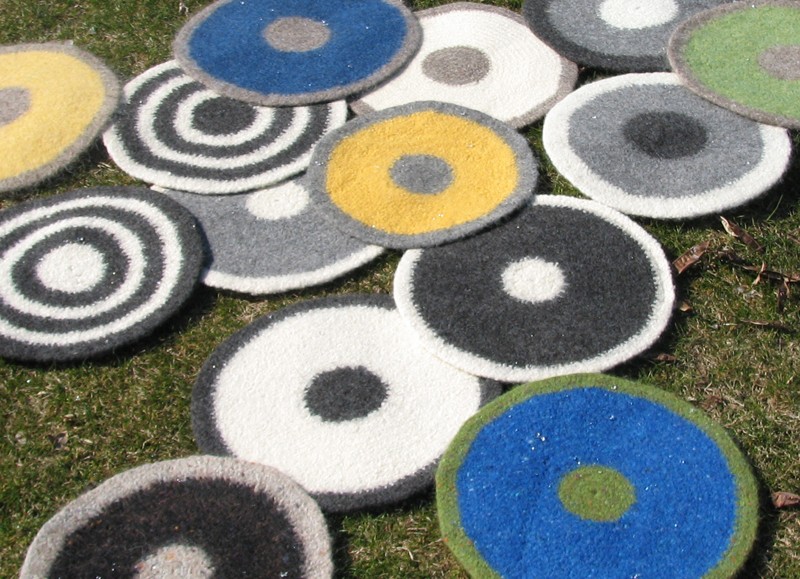 Felted Placemat - Mixed Yarn Series - Colors
