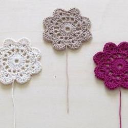 Crochet Flowers Coasters /..